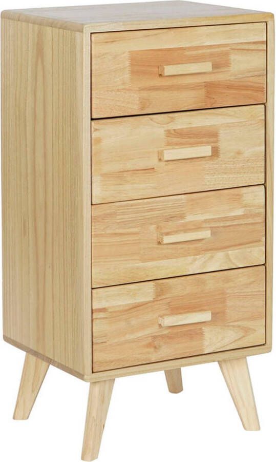 DKD Home Decor Ladenkast Natuurlijk Rubberwood Paulownia hout MDF 40 x 30 x 78 cm