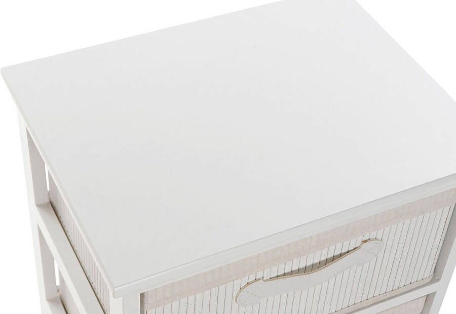 DKD Home Decor Ladenkast Wit Bamboe Paulownia hout 42 x 32 x 63 cm