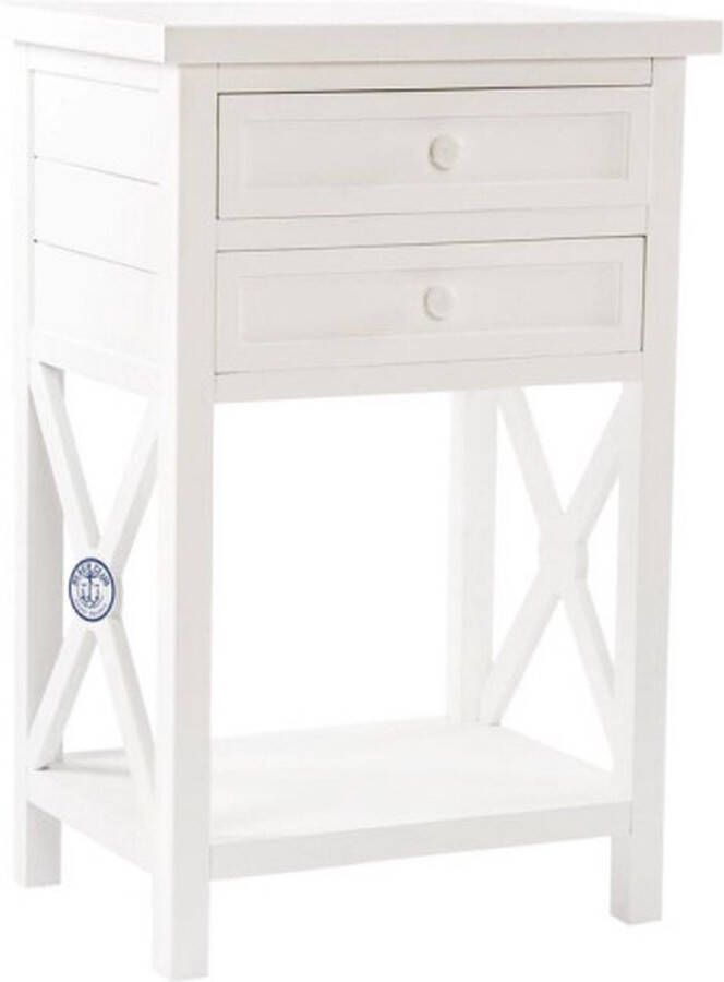 DKD Home Decor Nachtkastje Spar 51 X 39 X 78 Cm