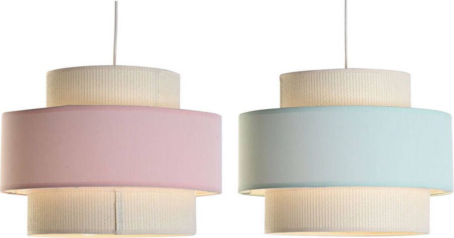DKD Home Decor Plafondlamp Groen Licht Roze 50 W (40 x 40 x 30 cm) (2 Stuks) - Foto 2