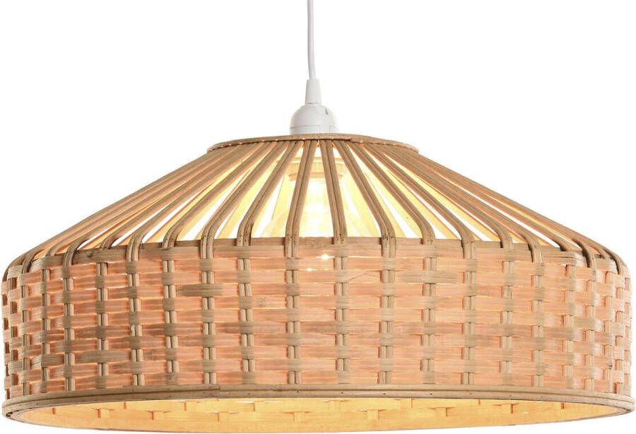 DKD Home Decor Plafondlamp 47 x 47 x 20 cm Bruin Rotan 50 W