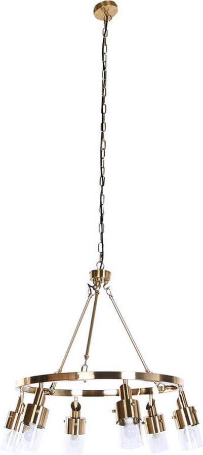 DKD Home Decor Plafondlamp 66 x 66 x 60 cm Kristal Gouden Metaal 40 W