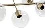 DKD Home Decor Plafondlamp 96 x 50 x 32 cm Kristal Gouden Metaal Transparant 50 W - Thumbnail 2