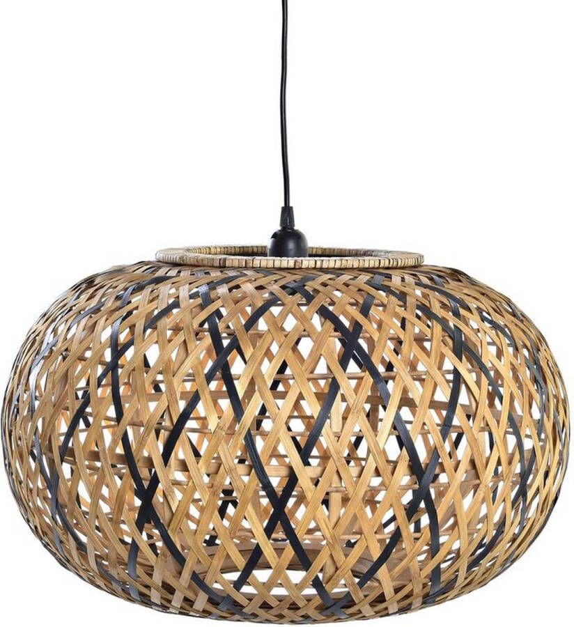 DKD Home Decor Plafondlamp Zwart Bruin 220 V 50 W (51 x 51 x 30 cm)