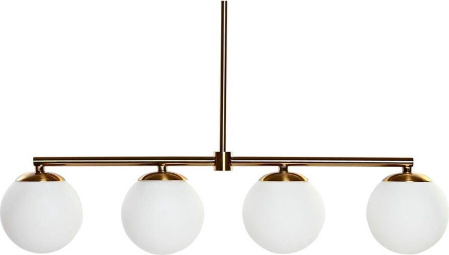 DKD Home Decor Plafondlamp Gouden Wit (82 x 15 x 20 cm)