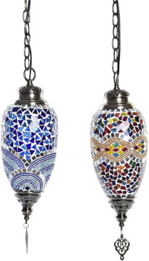 DKD Home Decor Plafondlamp Multicolour 220 V 50 W (2 Stuks) (13 x 13 x 39 cm)