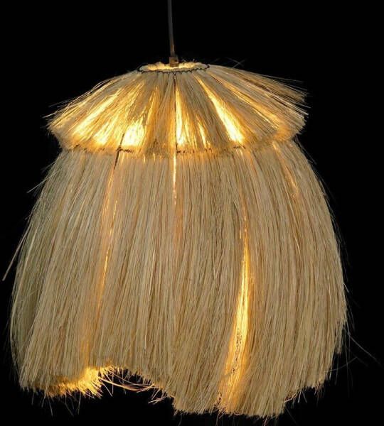 DKD Home Decor Plafondlamp Natuurlijk Metaal 40 W Jute (45 x 45 x 55 cm)