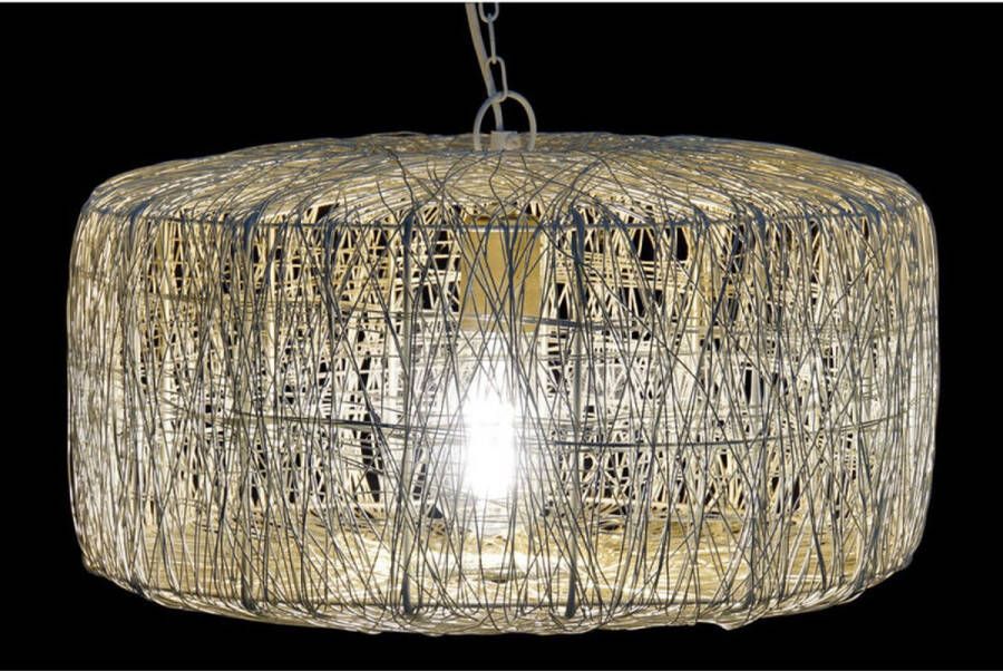 DKD Home Decor Plafondlamp Ziverachtig Zilver 50 W (46 x 46 x 23 cm)