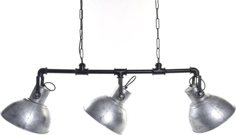 DKD Home Decor Plafondlamp Ziverachtig Zwart 220 V 50 W (122 x 29 x 42 cm)