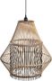 DKD Home Decor Plafondlamp Bruin Zwart Bamboe 50 W 50 x 50 x 52 cm - Thumbnail 1
