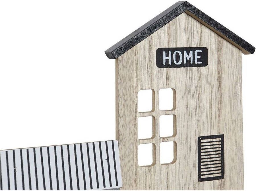 DKD Home Decor Planken Kapstok Zwart Bruin Wit Hout MDF (39 x 9 x 27 cm)