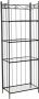 DKD Home Decor Planken Kristal Zwart IJzerwerk 4 Planken (65 x 35 x 170 cm) - Thumbnail 1