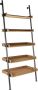 DKD Home Decor Planken Spar Natuurlijk Zwart Metaal 5 Planken (86 x 45 x 200 cm) - Thumbnail 2