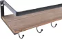 DKD Home Decor Planken Wandkapstok Hout MDF Metaal 2 Onderdelen (61 x 14 x 19 5 cm) - Thumbnail 2