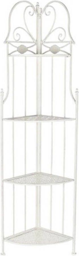 DKD Home Decor Planken Wit Metaal 4 Planken (50 x 35 x 161 cm) (50 x 35 x 161 cm)