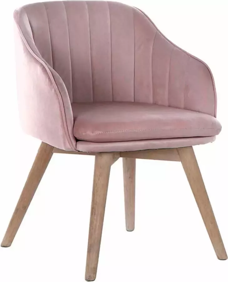 DKD Home Decor Keukenstoel Roze Natuurlijk 56 x 55 x 70 cm 56 x 55 x 74 cm 56 x 47 x 72 5 cm