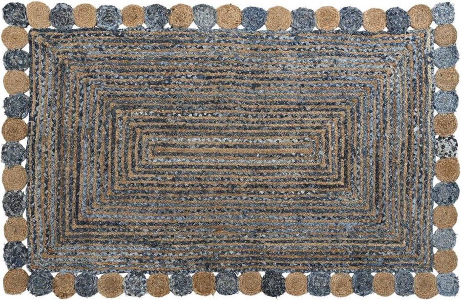 DKD Home Decor Tapijt 2100 gsm Katoen Jute (120 x 180 x 1 cm)