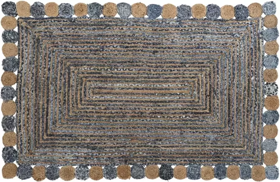 DKD Home Decor Tapijt 2100 gsm Katoen Jute (120 x 180 x 1 cm)