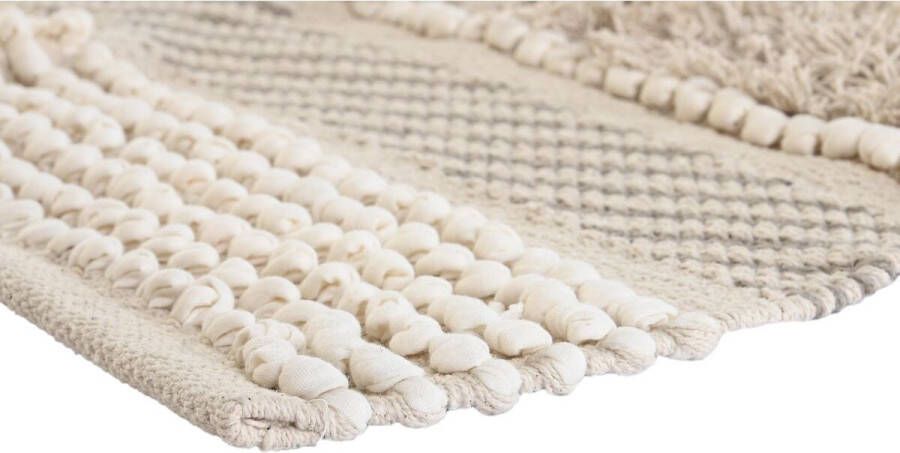 DKD Home Decor Tapijt 230 x 160 x 1 cm Zwart Beige Katoen Boho - Foto 2