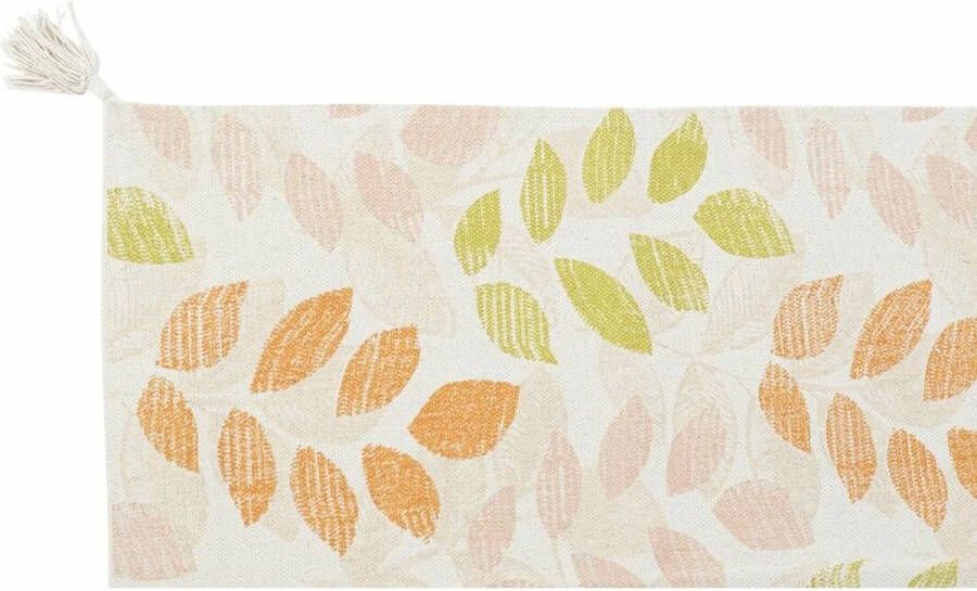 DKD Home Decor Tapijt Beige Multicolour Blad van een plant (120 x 180 x 1 cm)