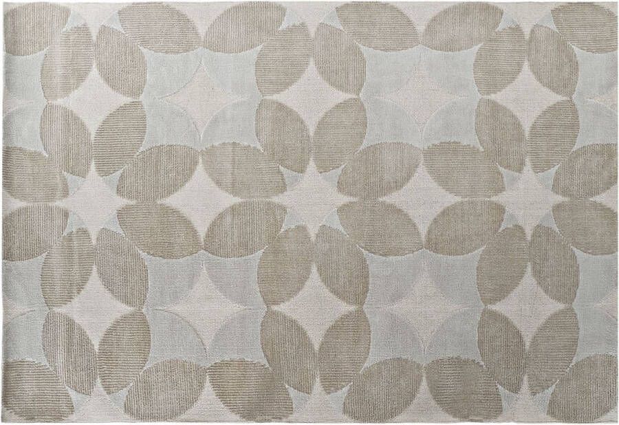 DKD Home Decor Tapijt Beige Polyester Cirkels (160 x 230 x 0.9 cm)