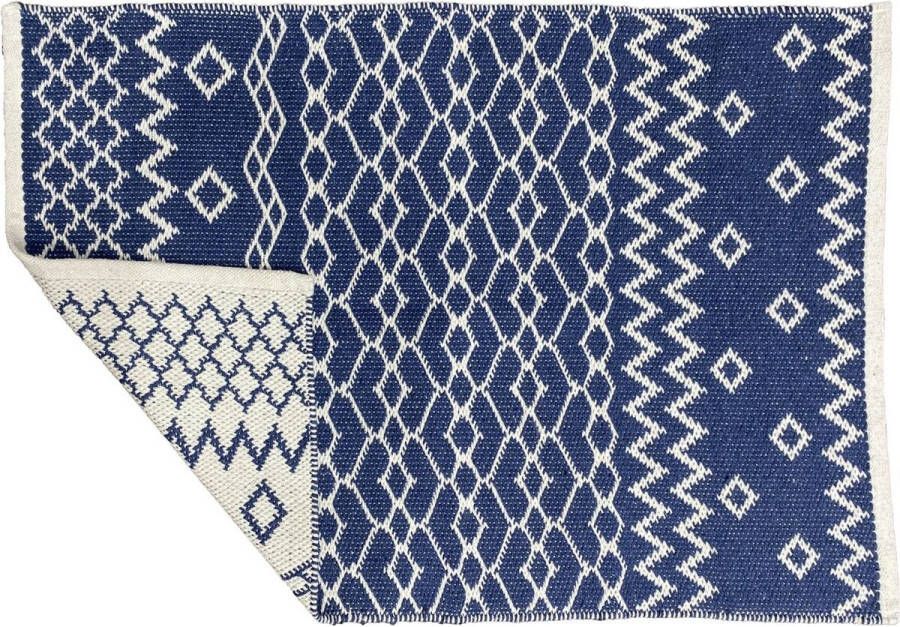 DKD Home Decor Tapijt Blauw Polyester Arabisch 160 x 230 x 1 cm - Foto 1