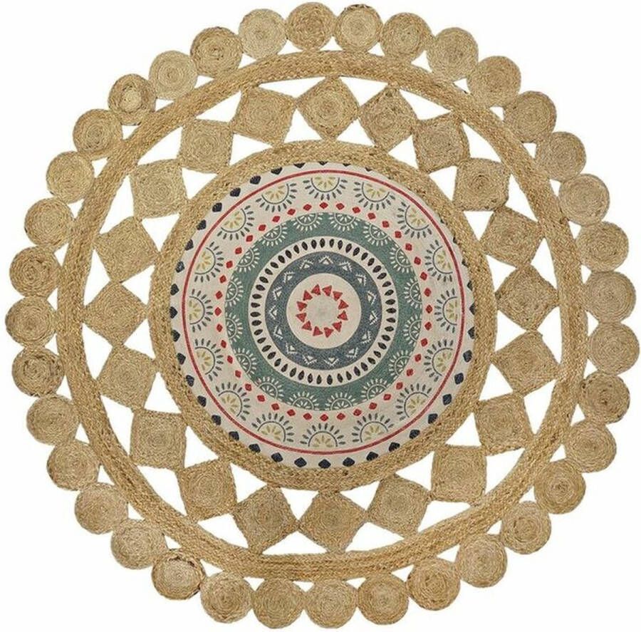 DKD Home Decor Tapijt Bruin Multicolour (150 x 150 x 0 75 cm)