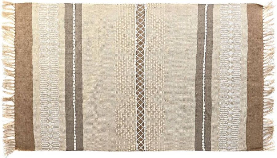 DKD Home Decor Tapijt Bruin Polyester Katoen (117 x 198 x 0 7 cm) - Foto 2