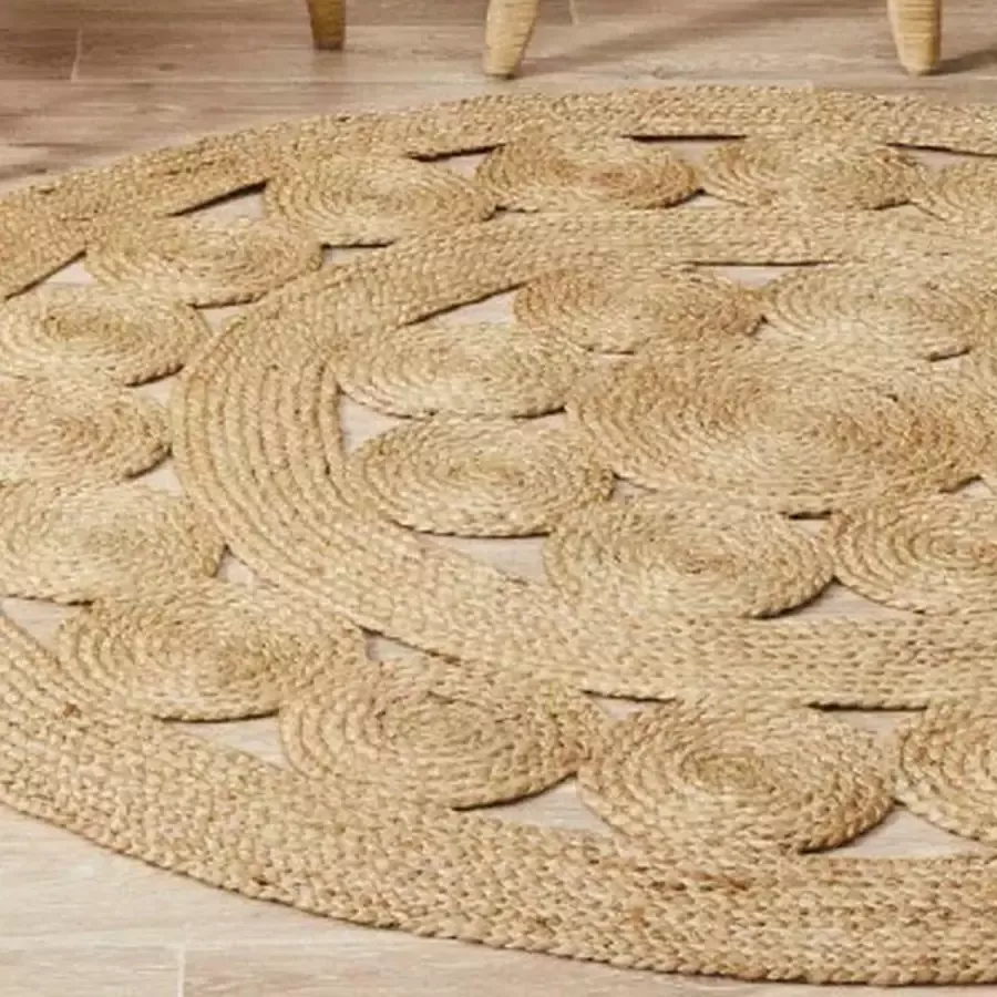 DKD Home Decor Tapijt Jute (160 x 160 x 1 cm)