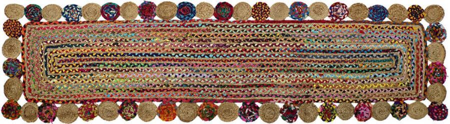 DKD Home Decor Tapijt Katoen Multicolour Jute (60 x 240 x 1 cm)