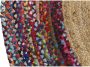 DKD Home Decor Tapijt Polyester Katoen Multicolour Jute (160 x 160 x 0 7 cm) - Thumbnail 1