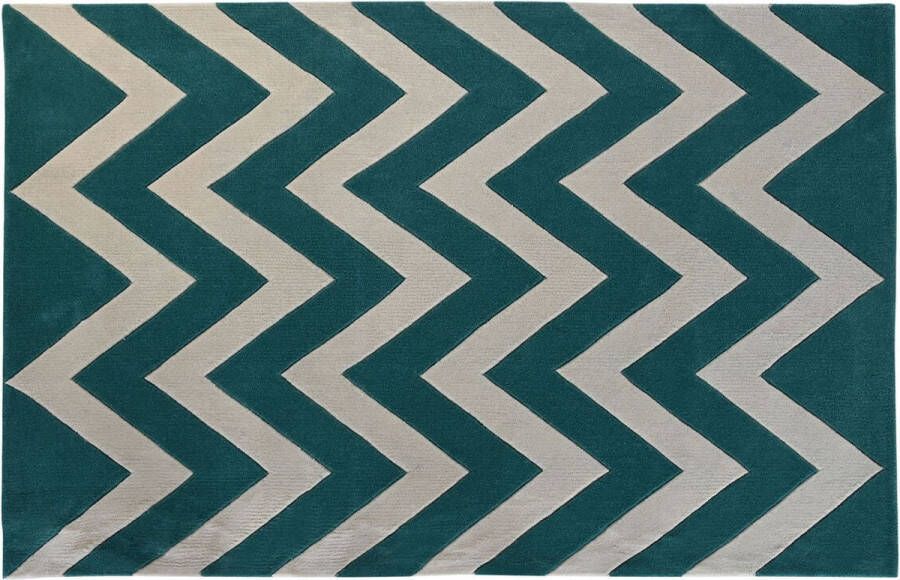 DKD Home Decor Tapijt Polyester Zig-zag Tweekleurig 120 x 180 x 2 cm