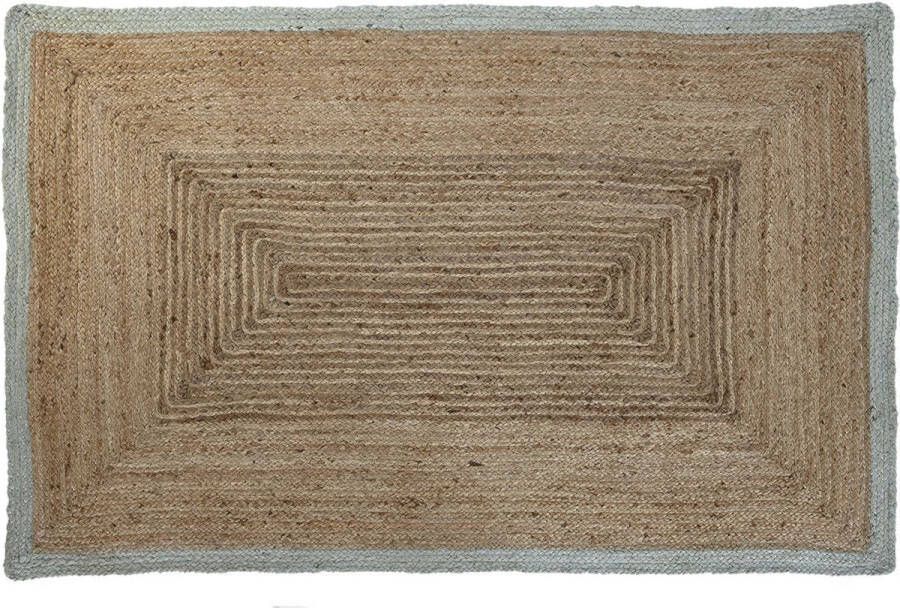 DKD Home Decor Tapijt Scandi Groen Lichtbruin Jute (120 x 180 x 1 cm)