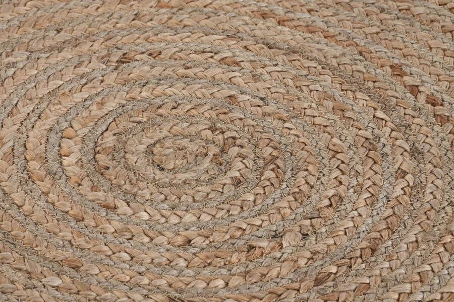 DKD Home Decor Tapijt Scandi Groen Lichtbruin Jute (150 x 150 x 1 cm)