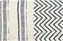 DKD Home Decor Tapijt Zwart Zig-zag Wit (120 x 180 x 0 7 cm) - Thumbnail 2