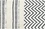 DKD Home Decor Tapijt Zwart Zig-zag Wit (160 x 226 x 0 7 cm) - Thumbnail 2