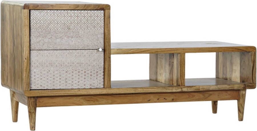 Maison de france Dressoir tv cabinet acacia metal 125x41x62 natural metaal