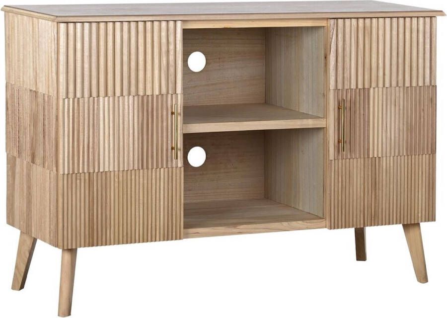 DKD Home Decor Tv-meubel Gouden Lichtbruin 120 x 40 x 80 cm Paulownia hout MDF
