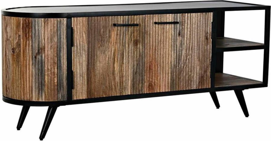 DKD Home Decor Tv-meubel Metaal Mangohout (130 x 55 x 40 cm)