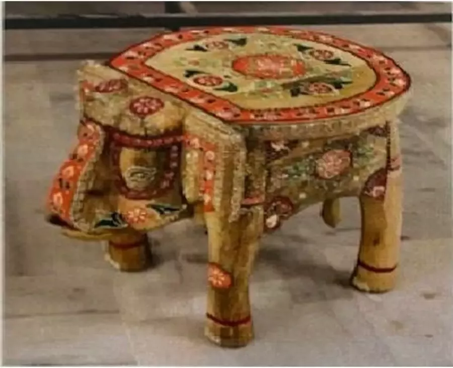 DKD Home Decor Wandkapstok Keramisch Mangohout (48 5 x 5 x 17 5 cm)