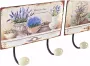 DKD Home Decor Wandkapstok Metaal Shabby Chic (23 x 6 x 12 cm) (2 Stuks) - Thumbnail 1