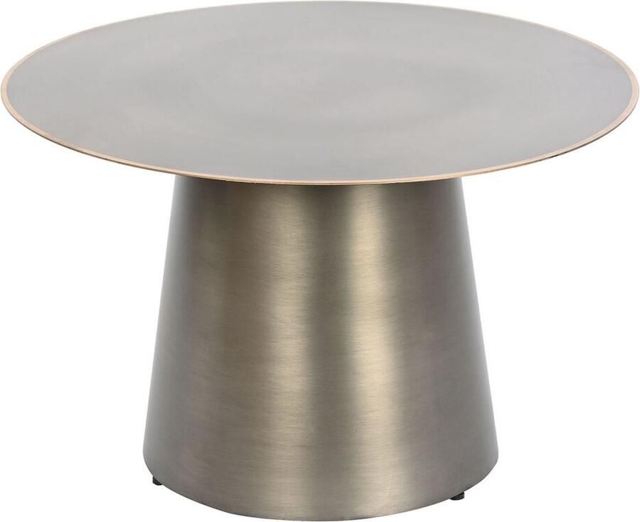 Dkd home Bijzettafel Decor Gouden Donker grijs Metaal 60 x 60 x 37 cm