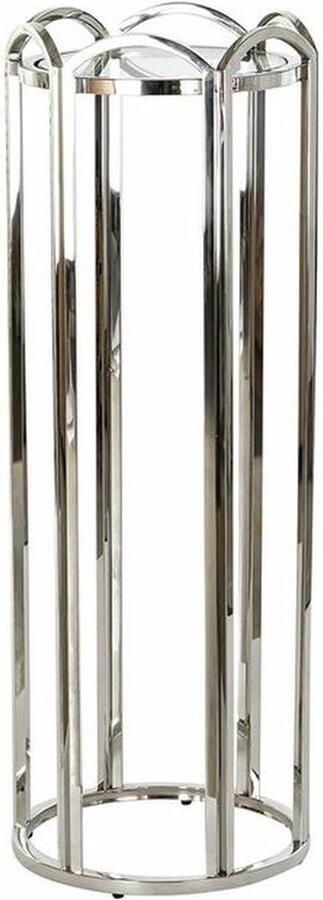 Dkd home Bijzettafel Decor Kristal Zilverkleurig Metaal 40 x 40 x 110 cm