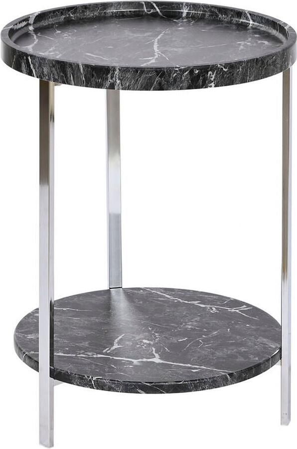 Dkd home Bijzettafel Decor Zwart Hout MDF 40 x 40 x 53 cm