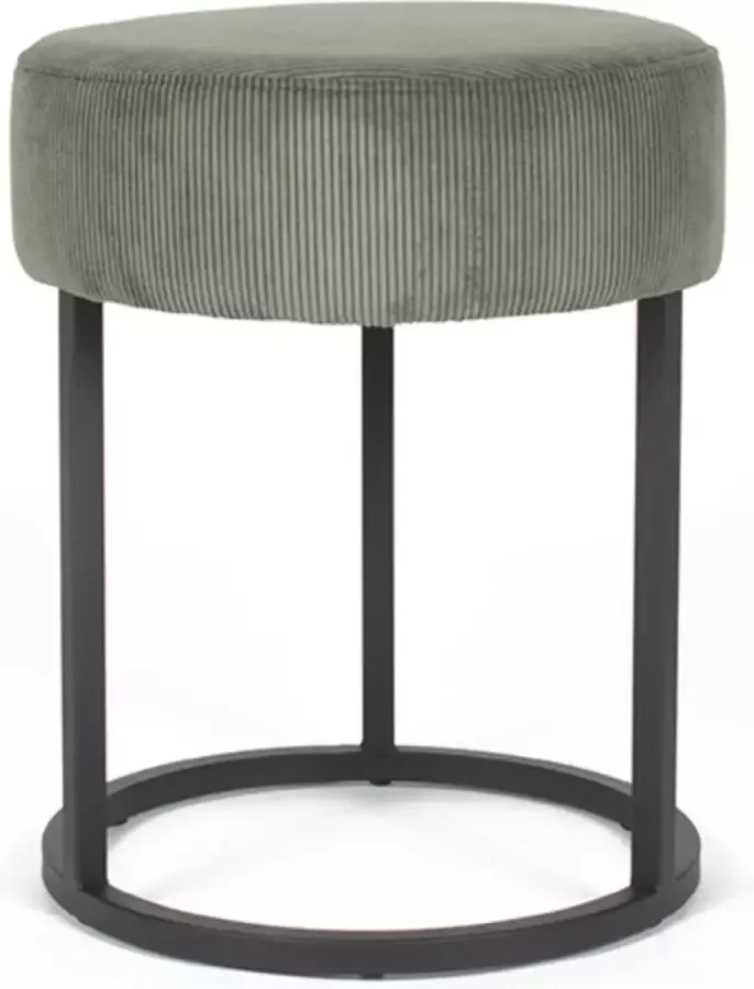 DOK 2 Evan Poef Groen Stof Medium