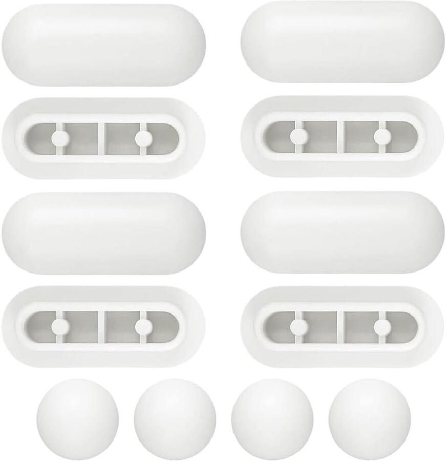 Dolaso 24-stuks toilet buffer pad set voor het verminderen van het geluid van de stoel en de stoel-geschikt voor huis-kantoor en hotel wit