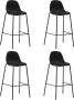 Dolce Vita La 5-delige Bartafel met stoelen Barmeubelset Barhoek set Hoge tafel met krukken Bistro set met tafel en stoelen stof groen - Thumbnail 1