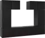 Dolce Vita La 6-delige Tv-kast Mediameubel Tv-standaard Tv-tafel Televisiemeubel Tv-opbergkastset spaanplaat betongrijs - Thumbnail 1