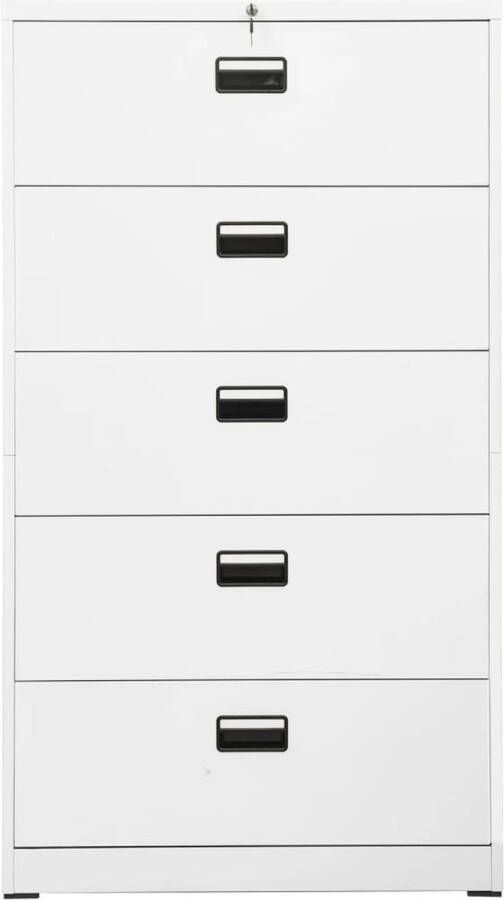 Dolce Vita La Archiefkast 90x46x164 cm staal wit