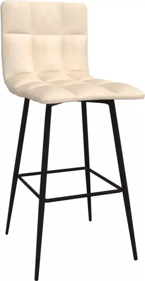 Dolce Vita La Barkruk fluweel crèmekleurig